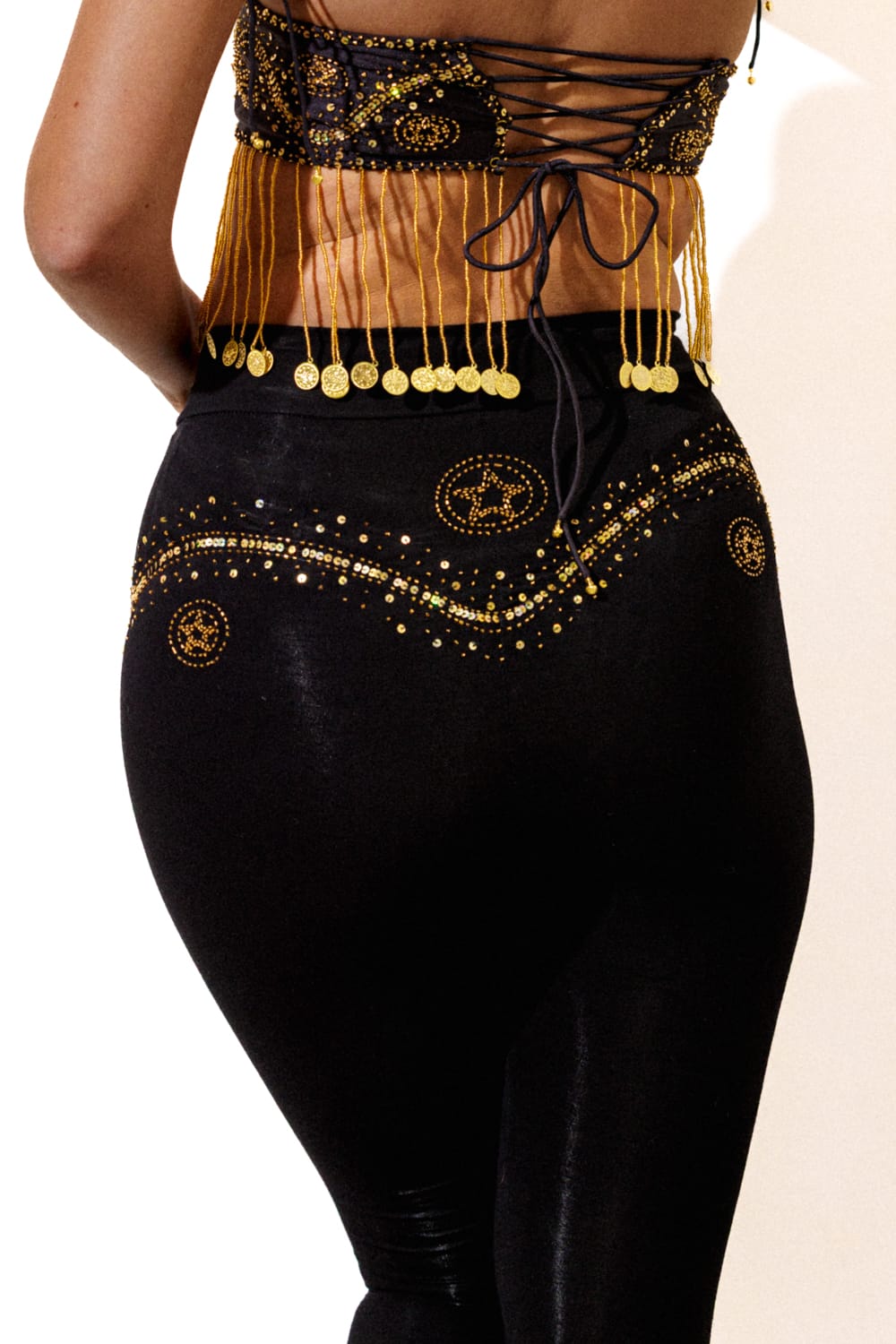 CASSIDY WESTERN FLARES - BLACK - Her Pony