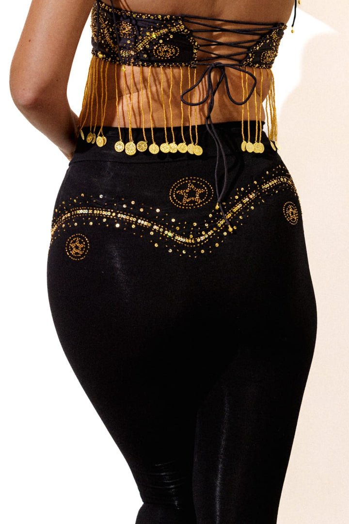 CASSIDY WESTERN FLARES - BLACK - Her Pony