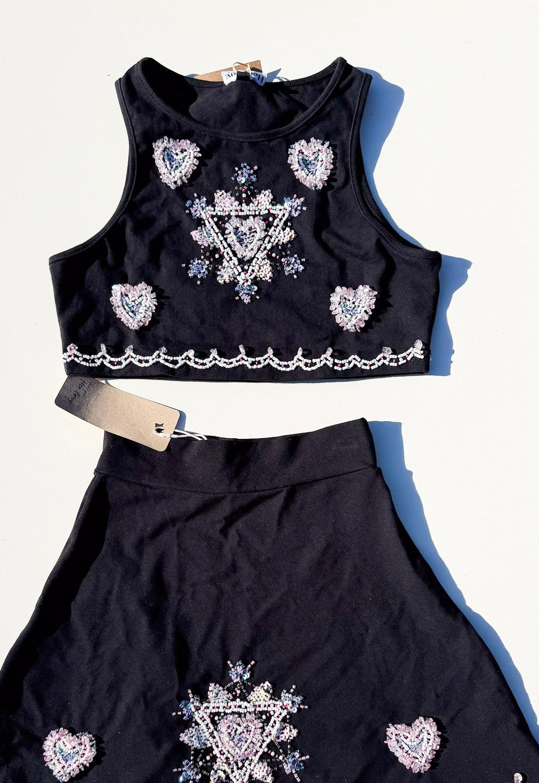 CHAKRA MINI SKIRT & MINI CROP SET / XXS-XS - Her Pony