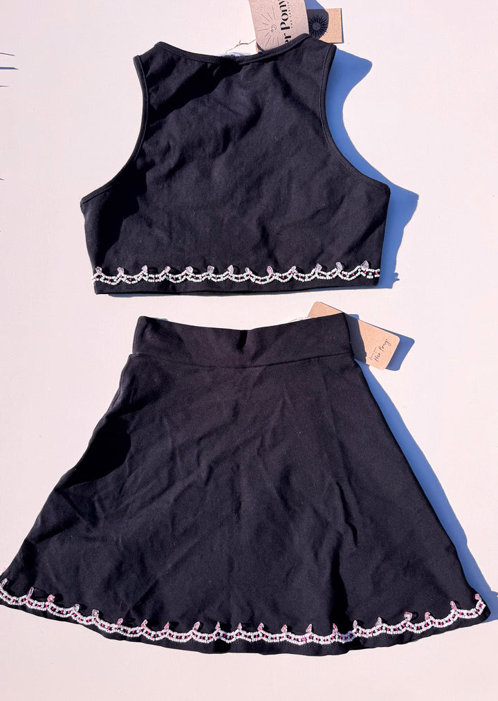 CHAKRA MINI SKIRT & MINI CROP SET / XXS-XS - Her Pony