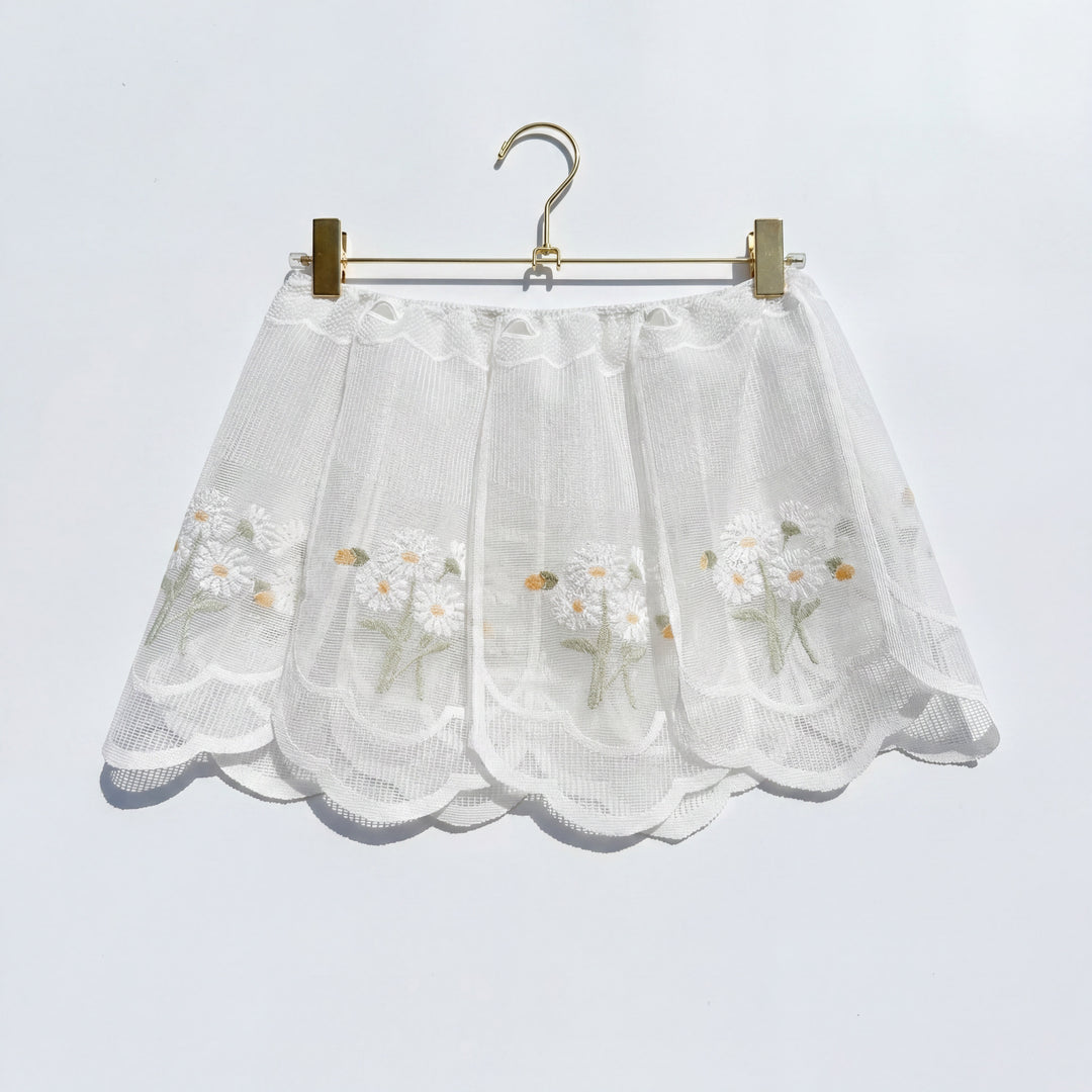 *HAND-MADE DAISY PETAL SKIRT / XS