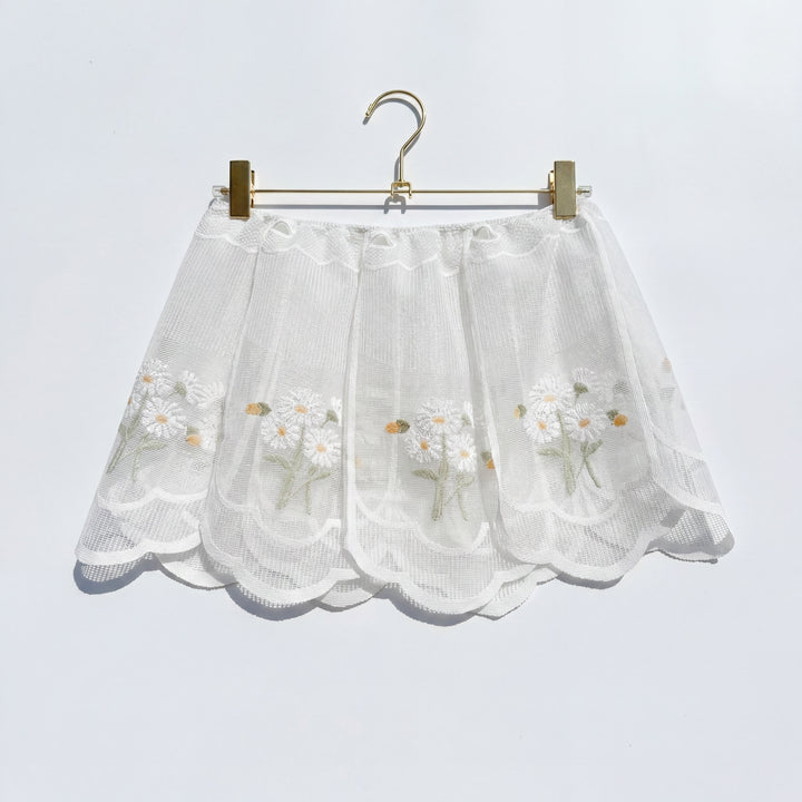 *HAND-MADE DAISY PETAL SKIRT / XS