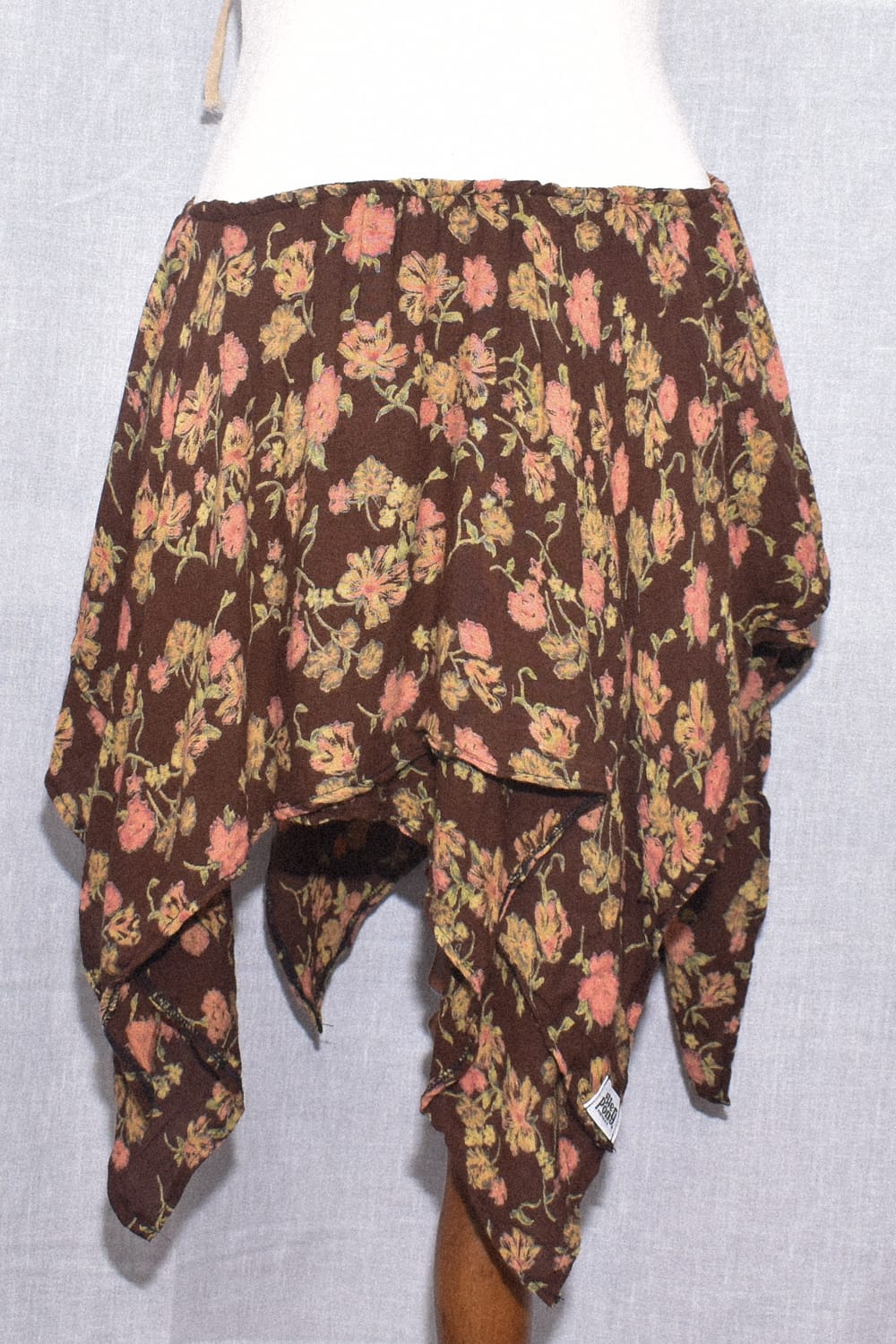 *EARTHY FLOWER PIXIE SKIRT / - SAMPLE SALE