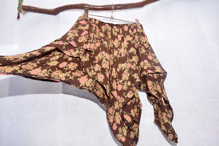 *EARTHY FLOWER PIXIE SKIRT / - SAMPLE SALE