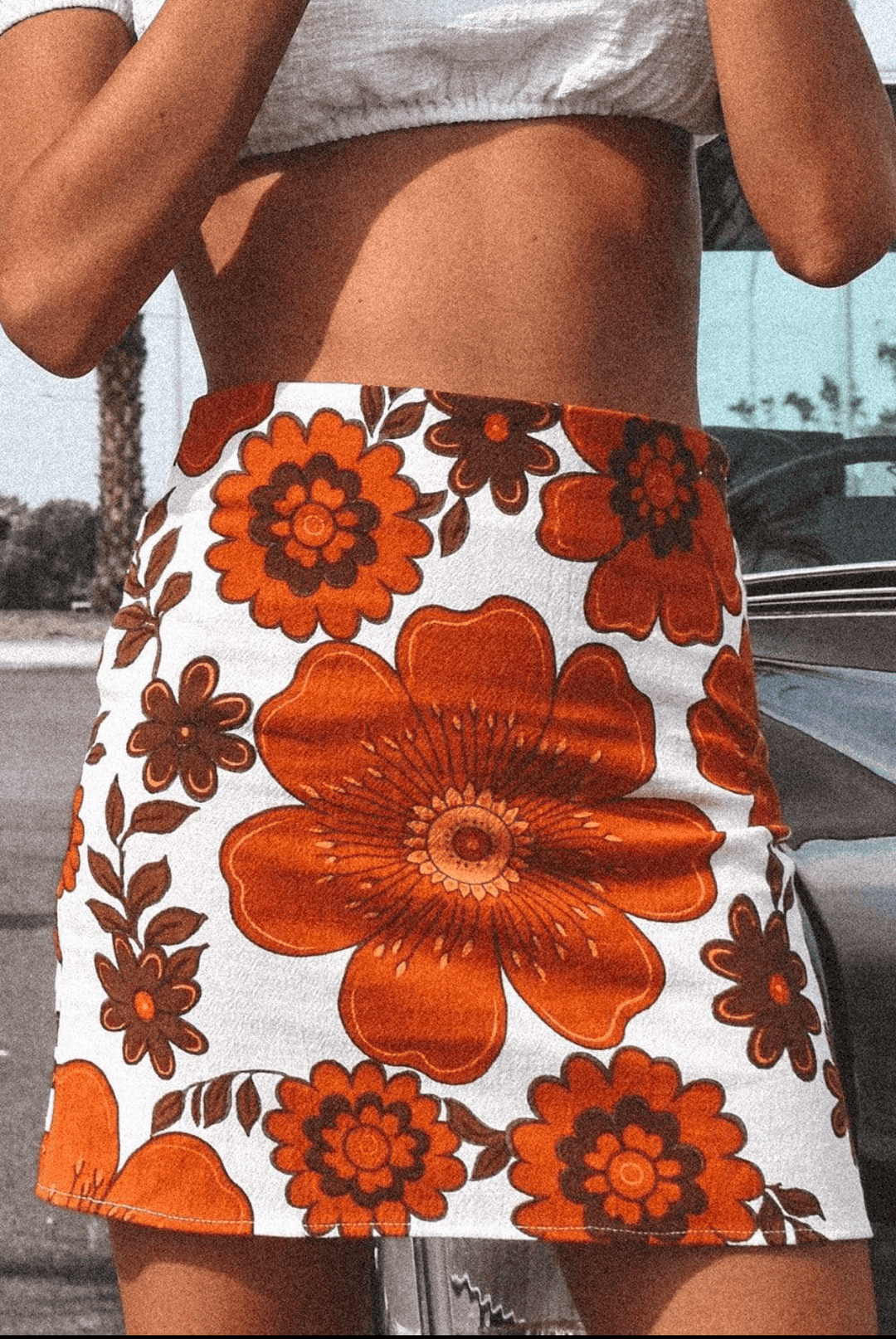 *LIVE BY THE SUN LINEN SKIRT - SAMPLE SALE