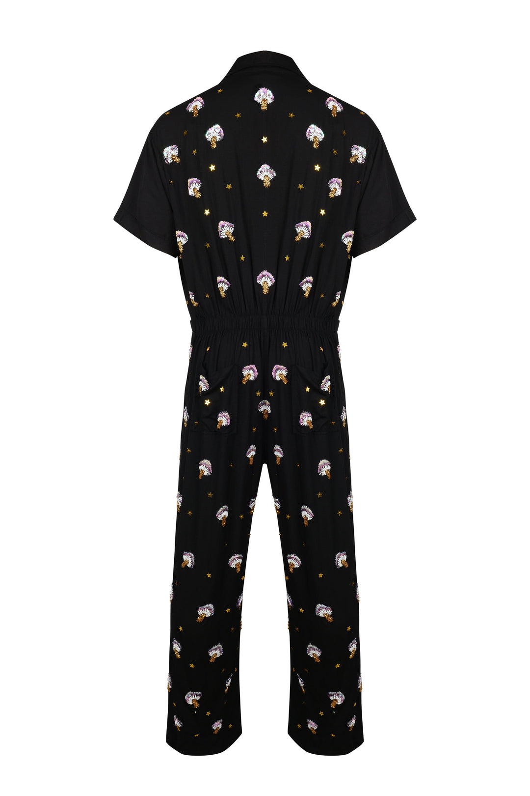 MADE TO ORDER / ARZAIA MUSHROOM BOILERSUIT - BLACK - Her Pony