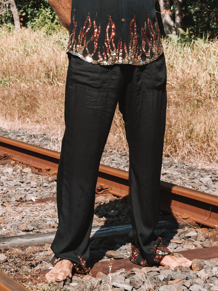 MADE TO ORDER / BLAZE SEQUIN SPARKLE UNISEX PANTS - Her Pony