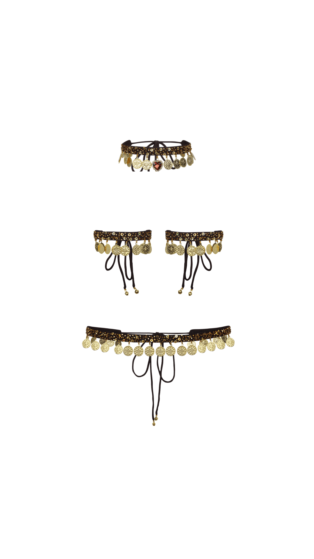MADE TO ORDER / CASSIDY JINGLE SET - BROWN - Her Pony