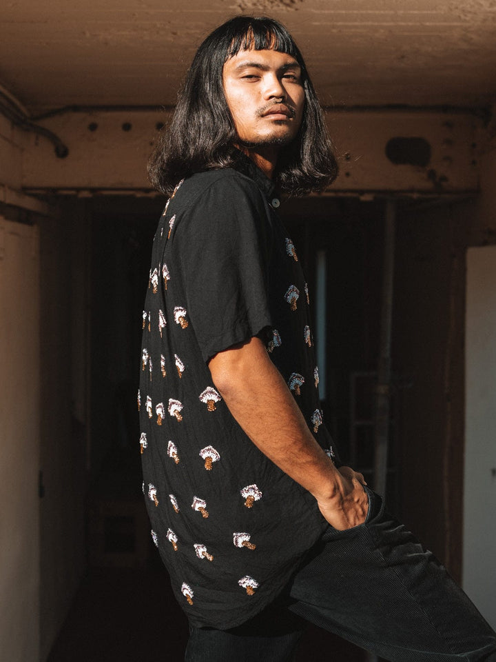 MADE TO ORDER / MUSHROOM MENS SHIRT - Her Pony