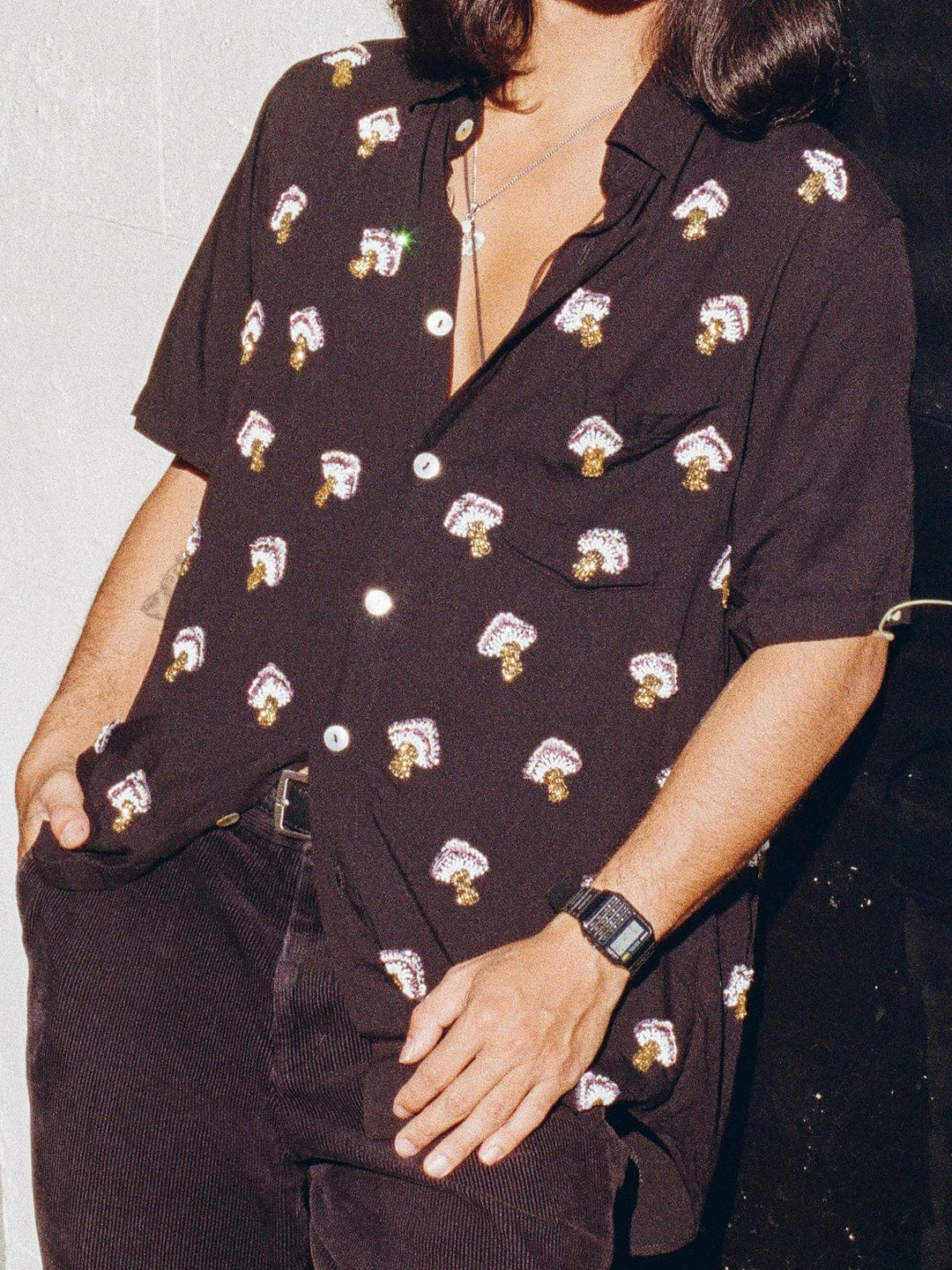 MADE TO ORDER / MUSHROOM MENS SHIRT - Her Pony