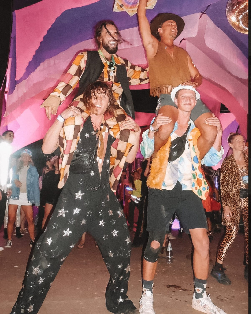 MADE TO ORDER / PHOENIX SEQUIN SPARKLE BOILERSUIT - BLACK/SILVER - Her Pony