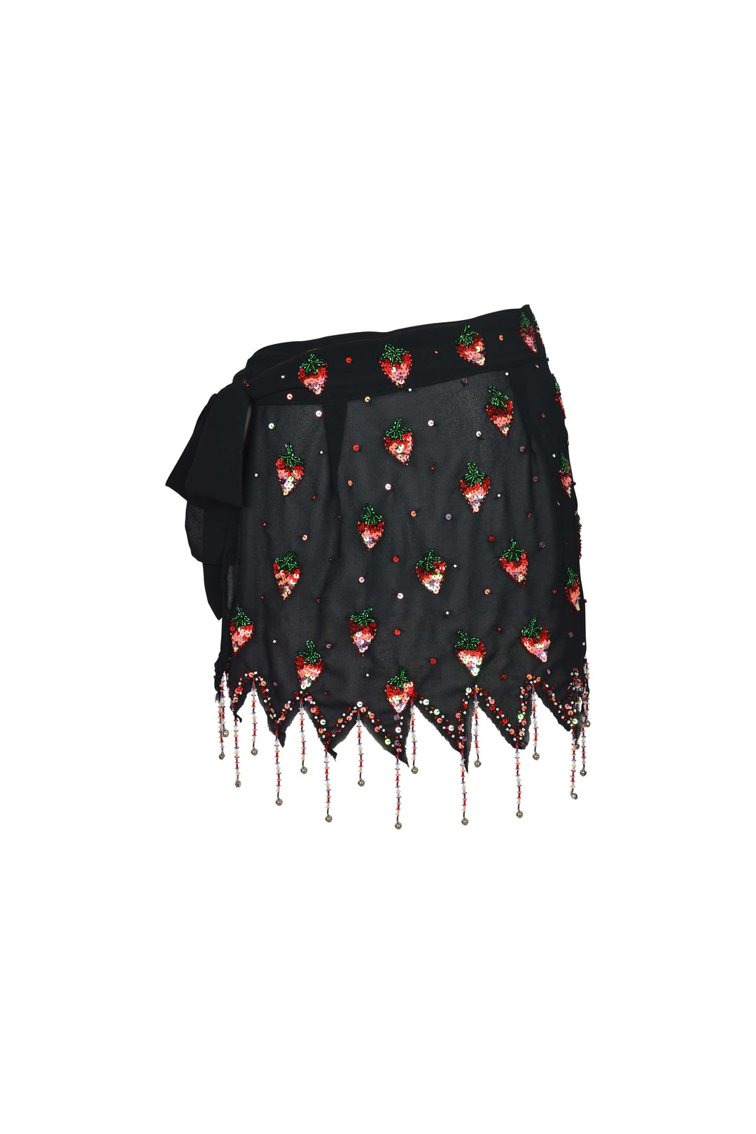 MADE TO ORDER / SOLÈNE STRAWBERRY PIXIE TIE SKIRT - Her Pony