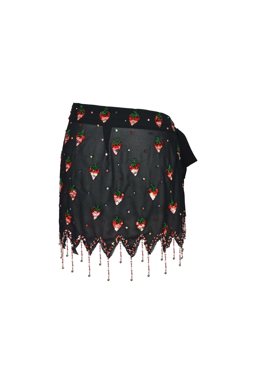 MADE TO ORDER / SOLÈNE STRAWBERRY PIXIE TIE SKIRT - Her Pony