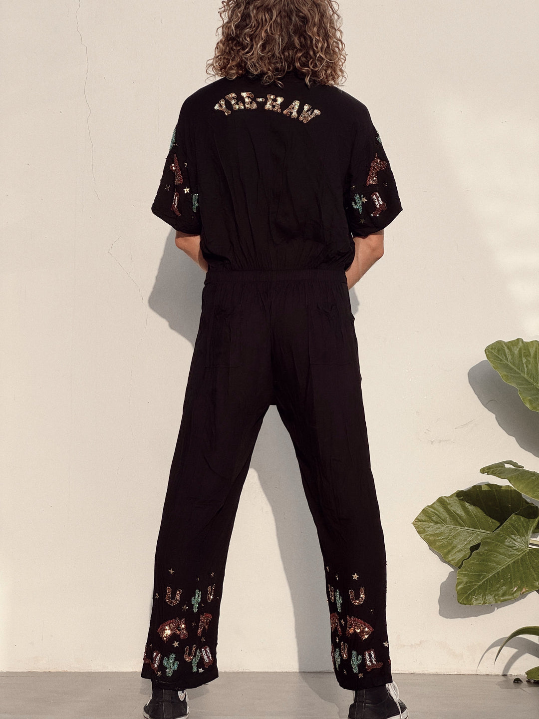 MADE TO ORDER / YEE-HAW WESTERN SPARKLE BOILERSUIT - Her Pony
