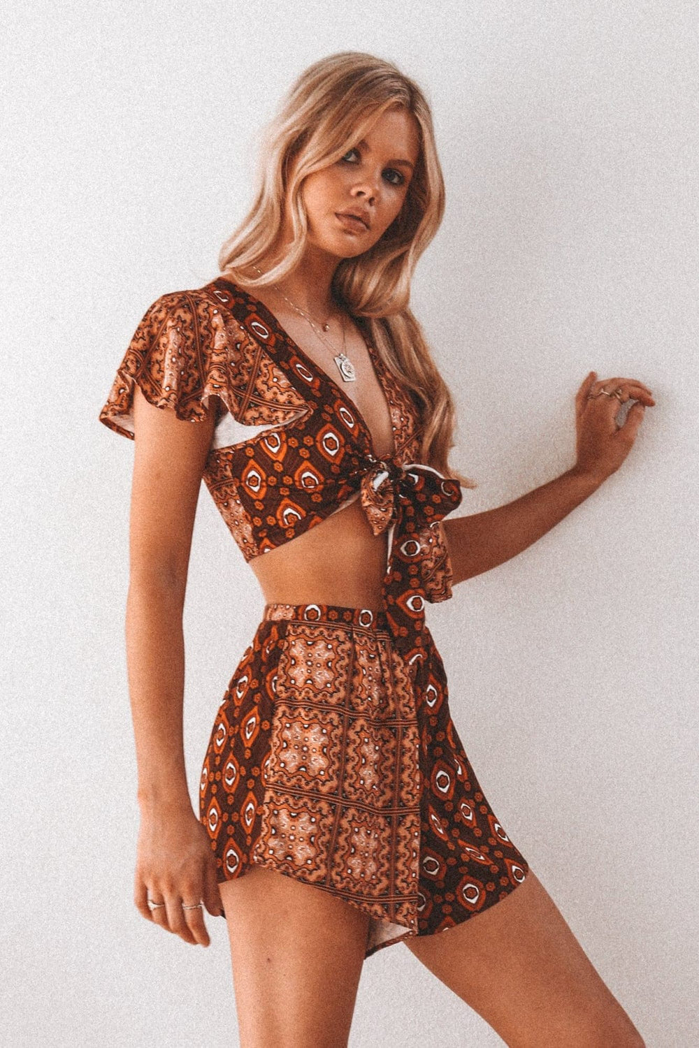 *MAITREYA TIE FRONT TOP - SAMPLE SALE