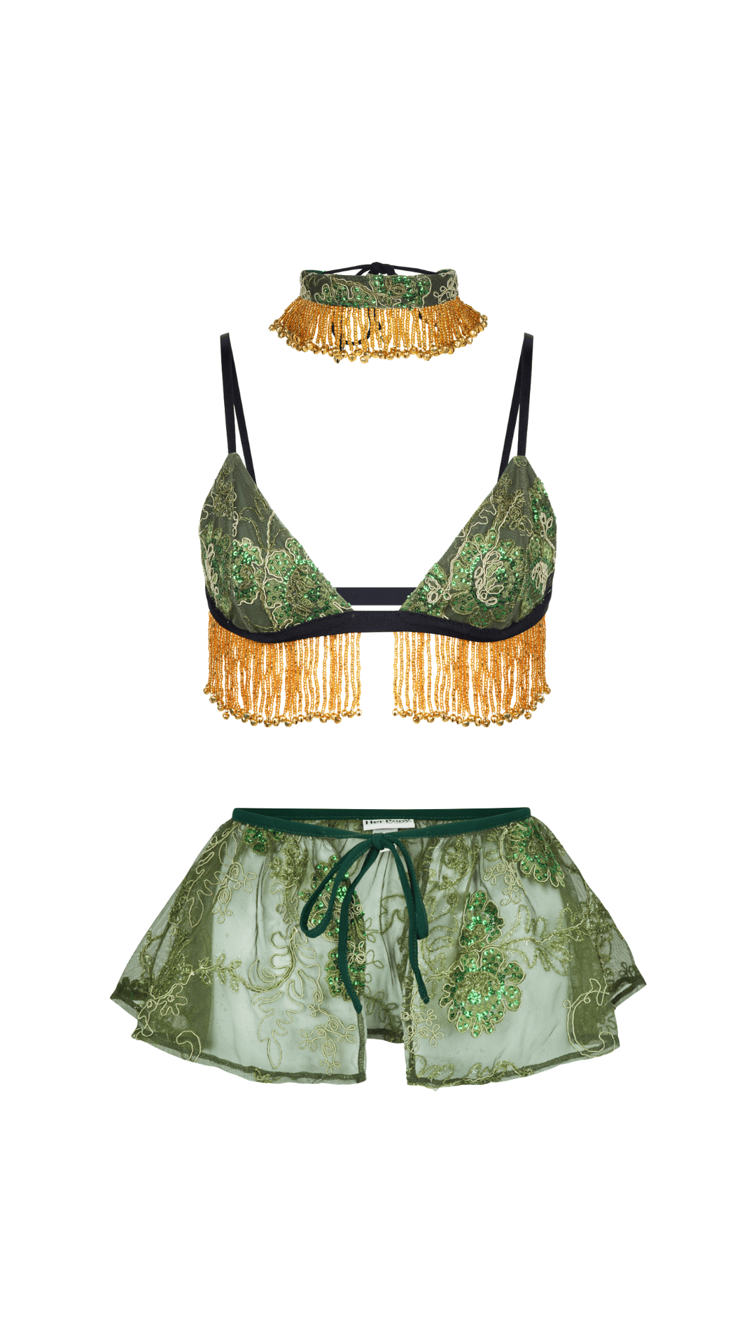 MEADOW GREEN LACE SET - Her Pony