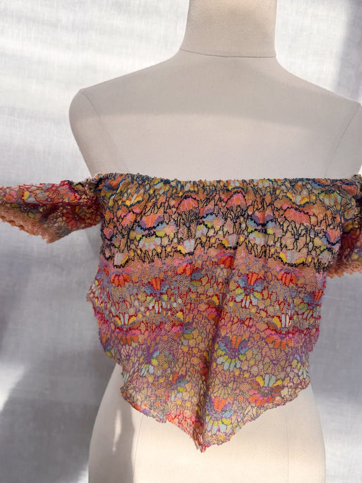 *MEADOW LACE MINI CROP - VINTAGE