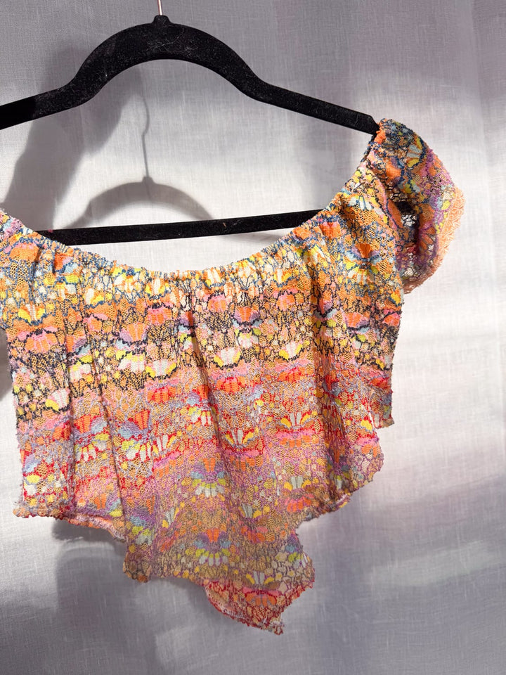 *MEADOW LACE MINI CROP - VINTAGE