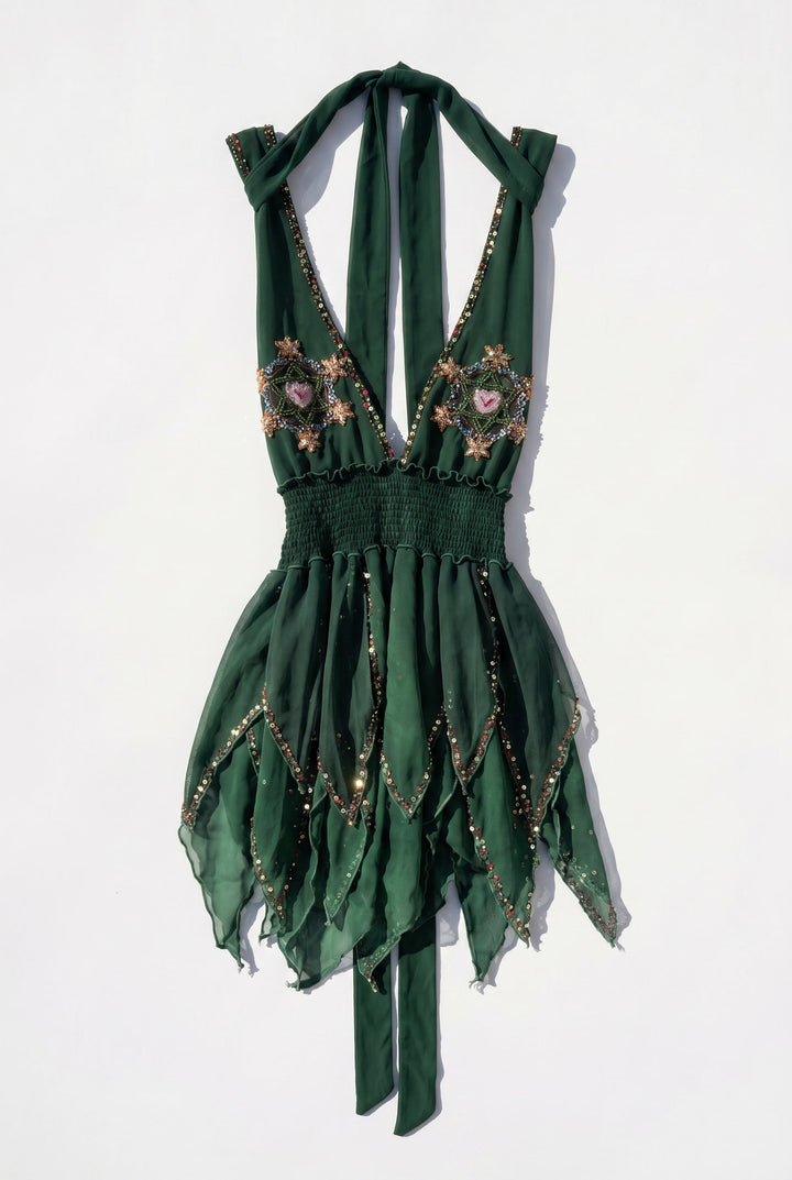 *EMERALD PIXIE DRESS / XS
