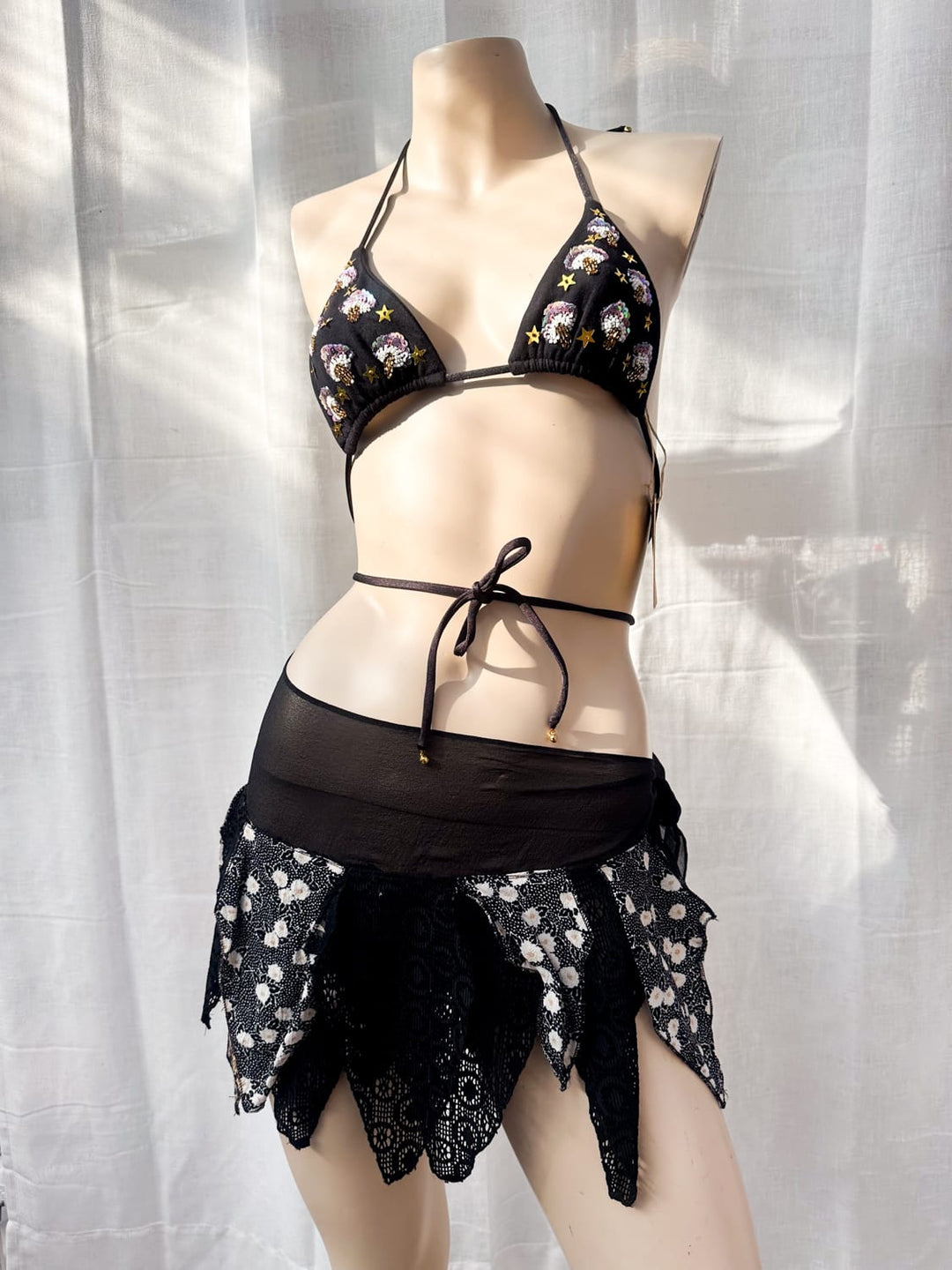 *NYRA HAND-MADE PIXIE SKIRT / XS-S - VINTAGE
