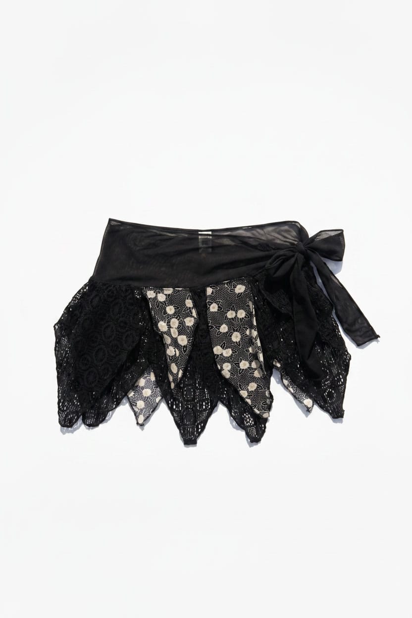 *NYRA HAND-MADE PIXIE SKIRT / XS-S - VINTAGE