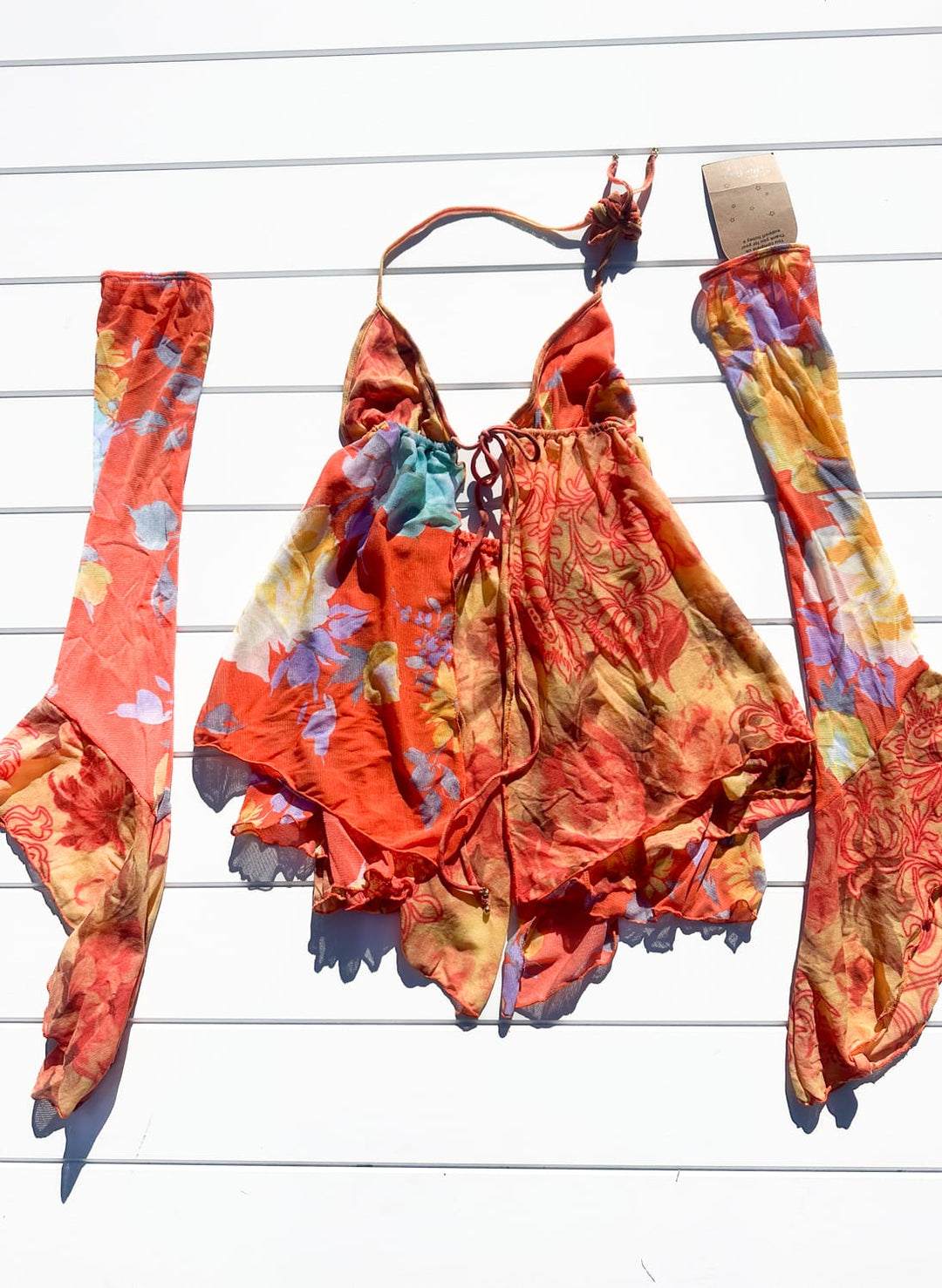 *ORANGE GYPSY DRESS/ - SAMPLE SALE