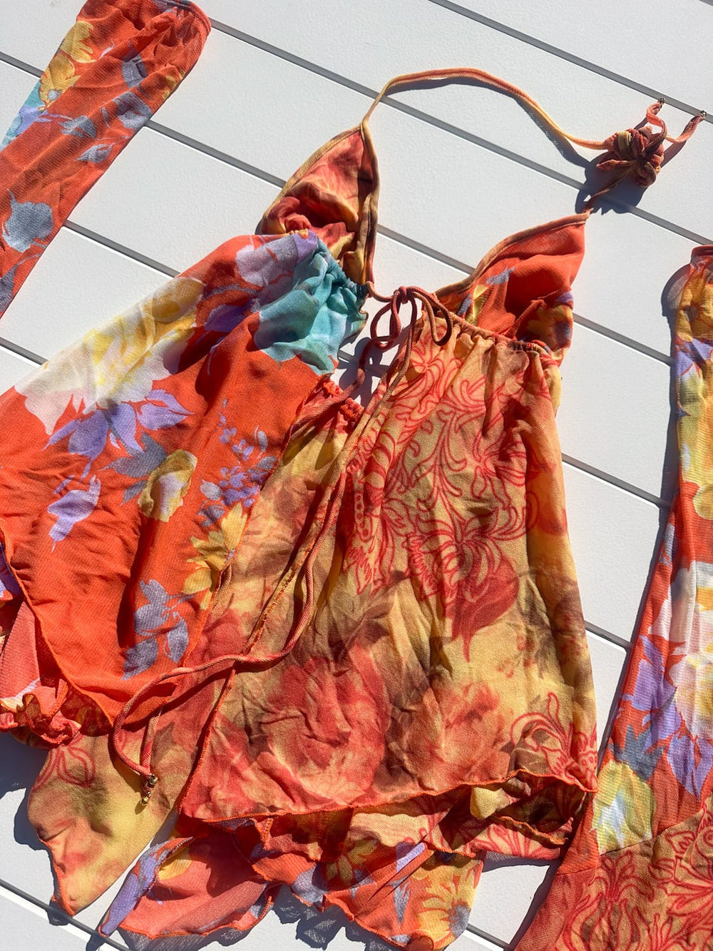 *ORANGE GYPSY DRESS/ - SAMPLE SALE