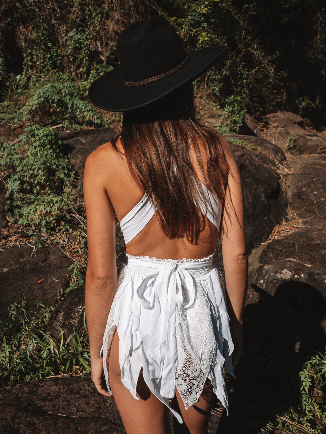 PHOENIX SPARKLE STAR PIXIE MINI DRESS  - WHITE - Her Pony