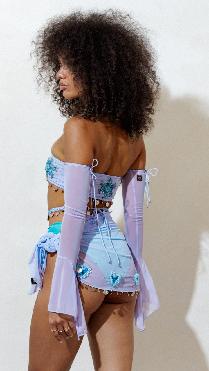 PIXIE ARM WARMERS - PERIWINKLE - Her Pony