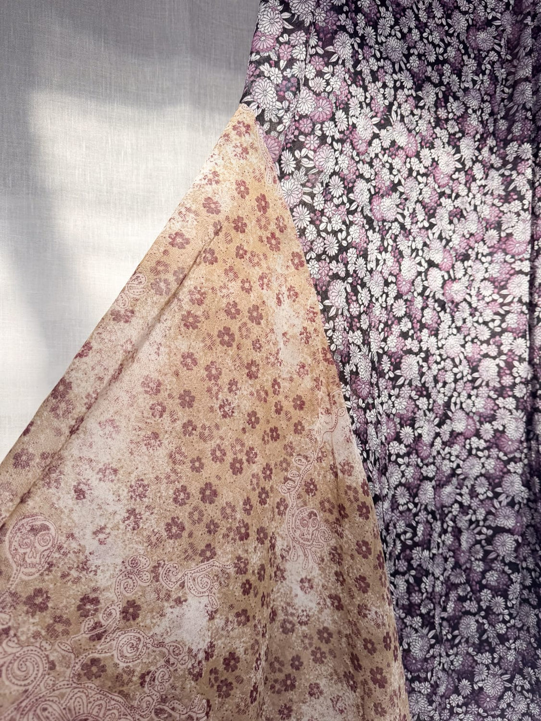 !*PIXIE PATCHWORK MESH MIDI SKIRT - VINTAGE