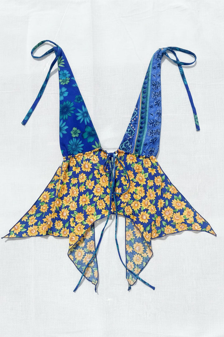 *POPPY PATCHWORK PIXIE HALTER / XS