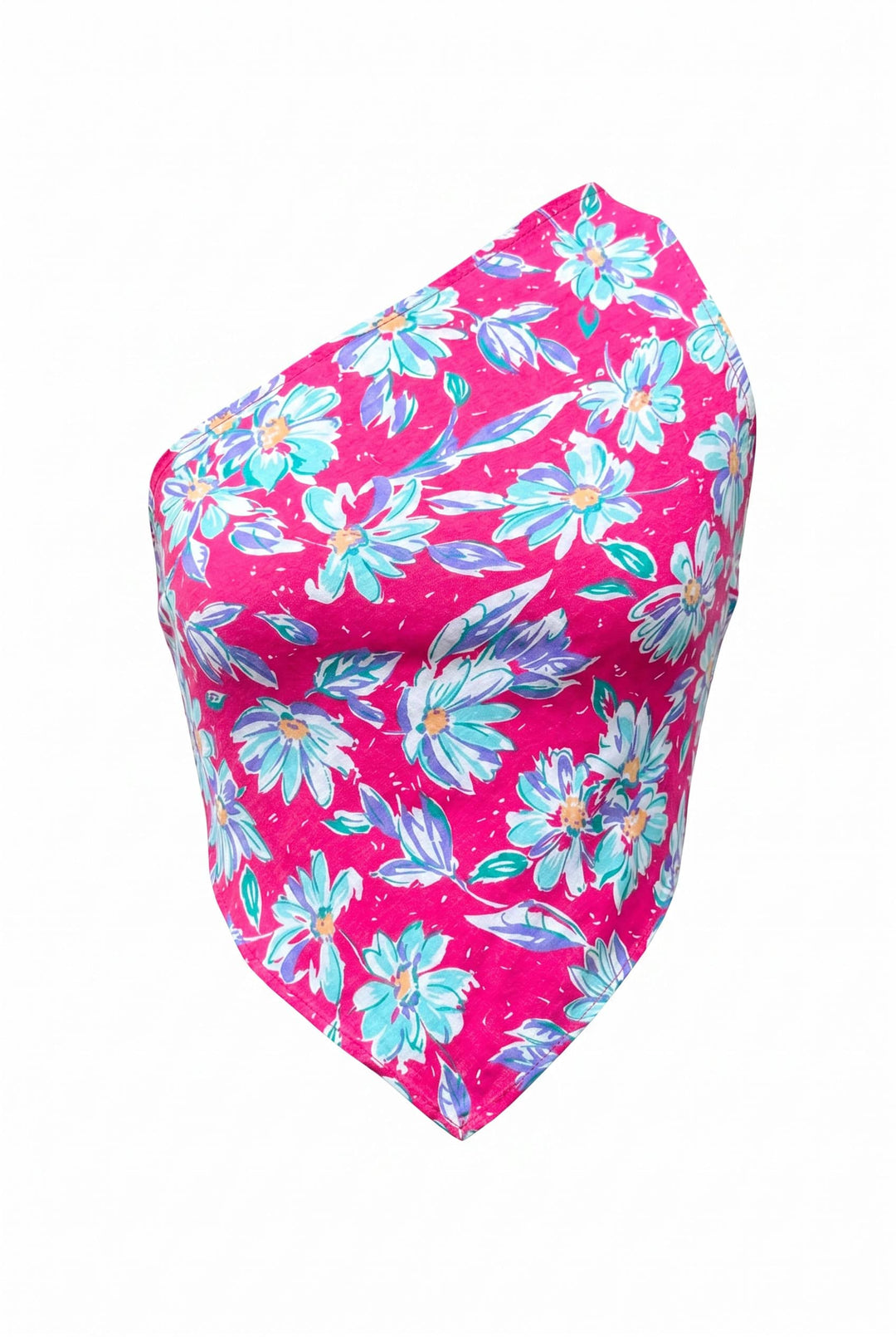 *RUMI ONE SHOULDER TOP - PINK FLOWER - VINTAGE