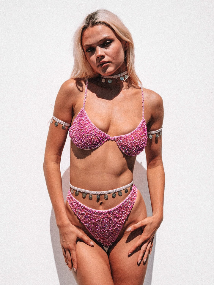 !SAPPHIRA SPARKLE BRA - PINK - Her Pony