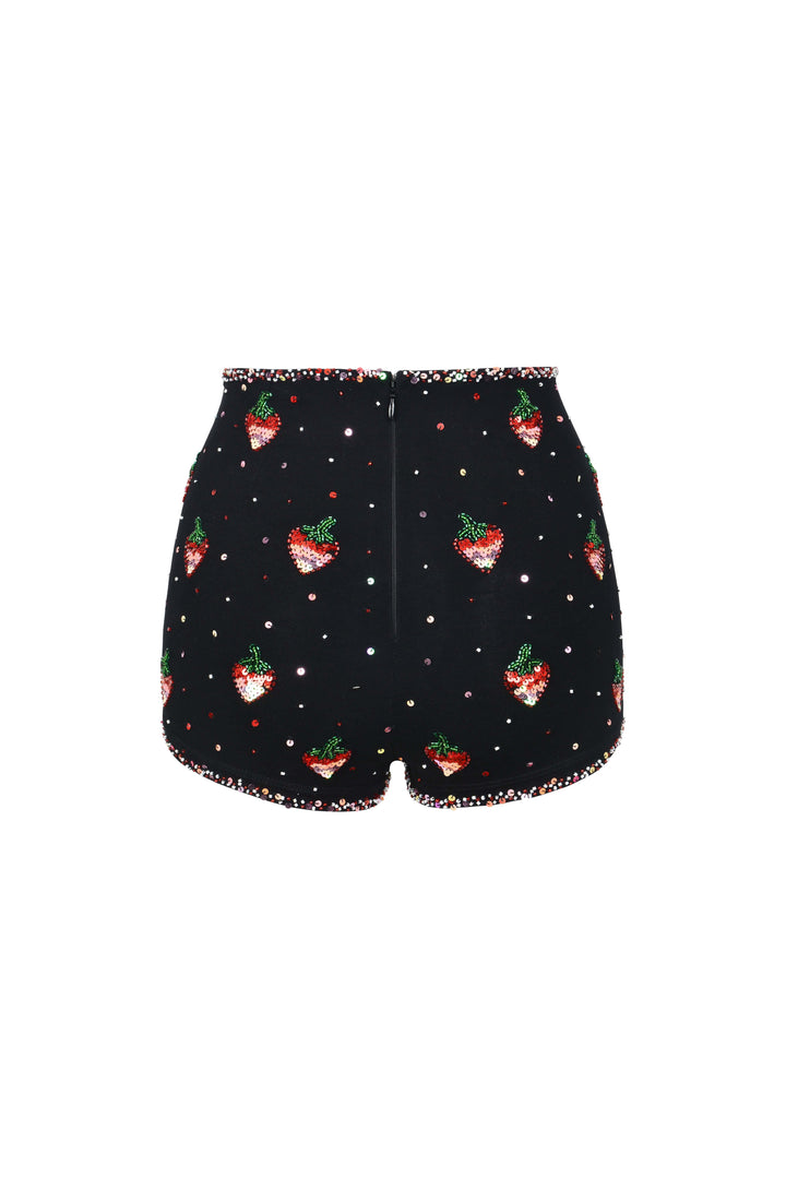 SOLÈNE STRAWBERRY HOT PANT SHORTS - Her Pony