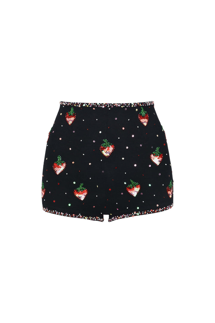 SOLÈNE STRAWBERRY HOT PANT SHORTS - Her Pony