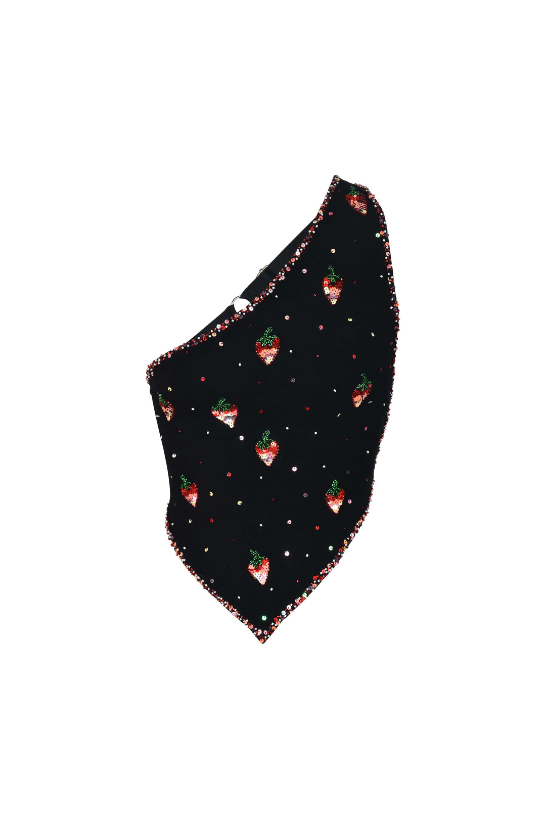 SOLÈNE STRAWBERRY ONE SHOULDER TOP - Her Pony