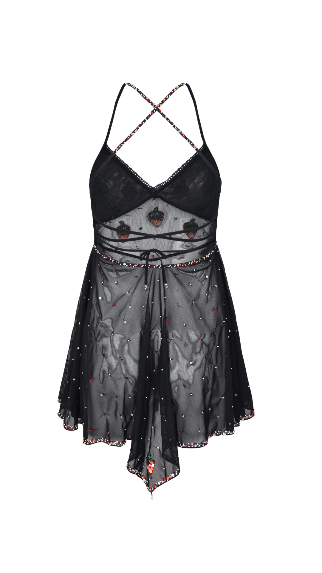 SOLÈNE STRAWBERRY PIXIE DRESS & ARMWARMERS - Her Pony