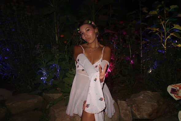 SOLÈNE STRAWBERRY PIXIE DRESS & ARMWARMERS - PINK - Her Pony