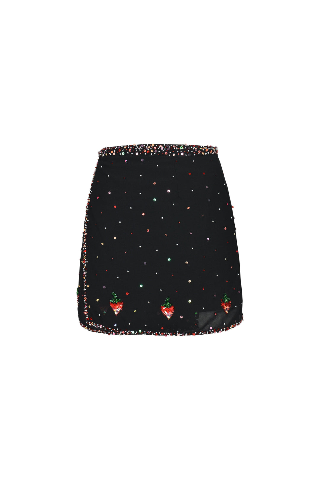 SOLÈNE STRAWBERRY WRAP SKIRT - Her Pony