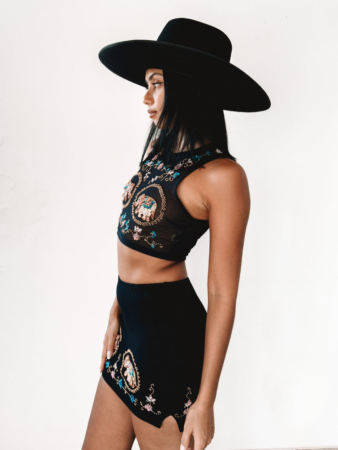 SS / KIAH ELEPHANT MESH MINI CROP/  M-L - Her Pony