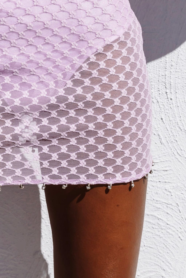 !SS / PURPLE LACE SKIRT + BRALETTE WITH BELLS - Her Pony