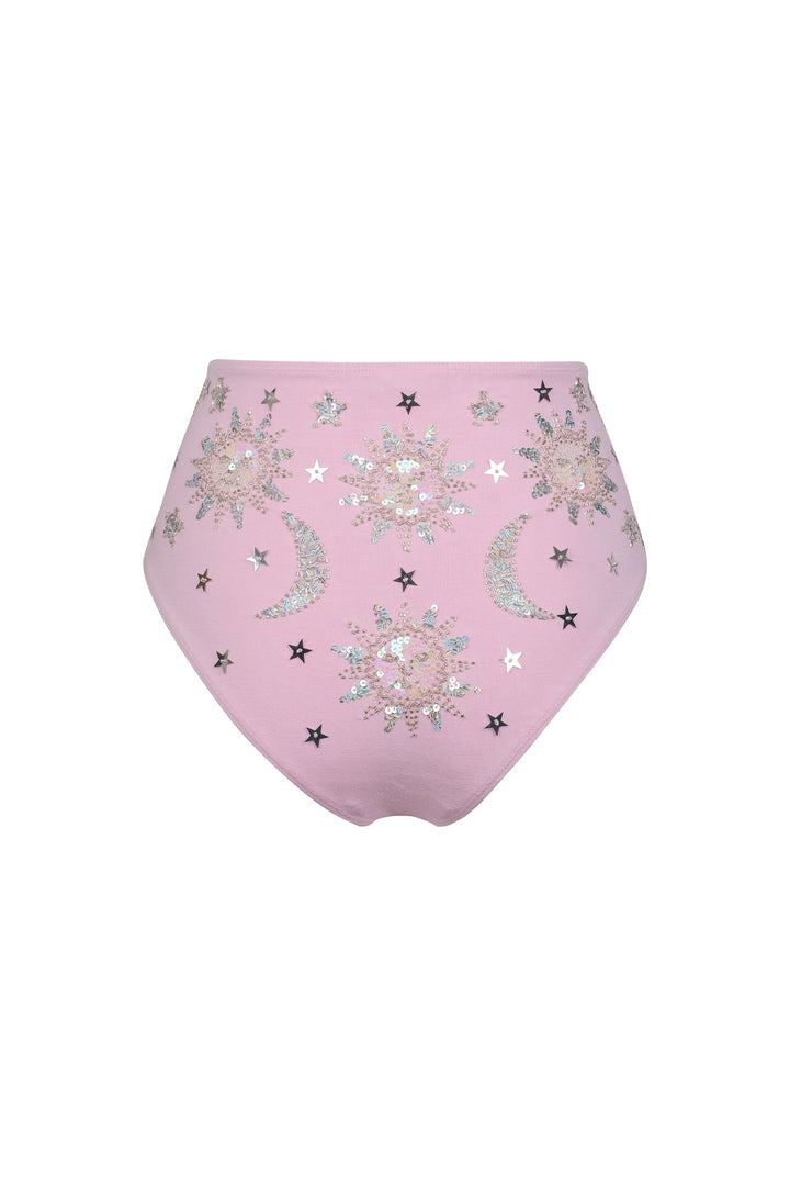 STELLA SEQUIN SPARKLE BLOOMERS - PINK/SILVER - Her Pony