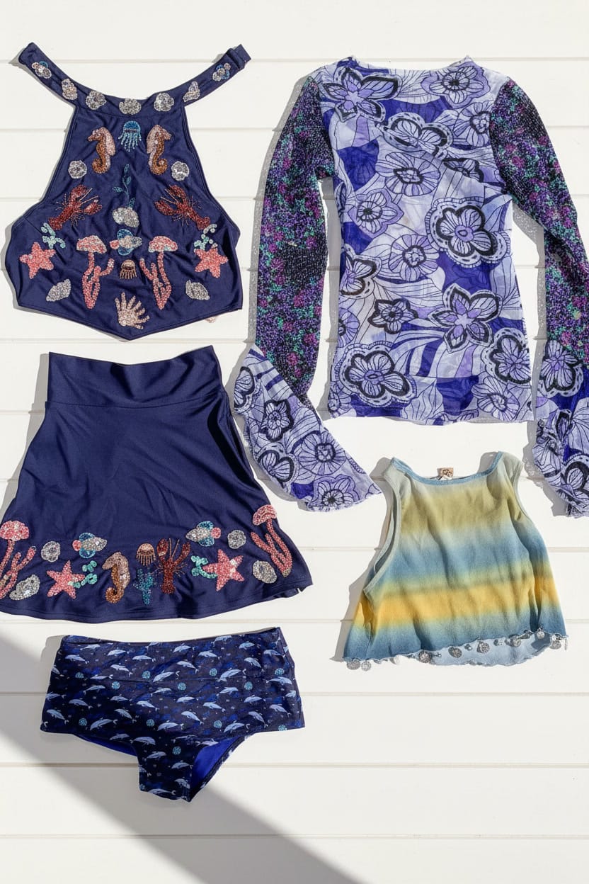 *UNDER THE SEA BLUE BUNDLE / XS-S - SAMPLE SALE