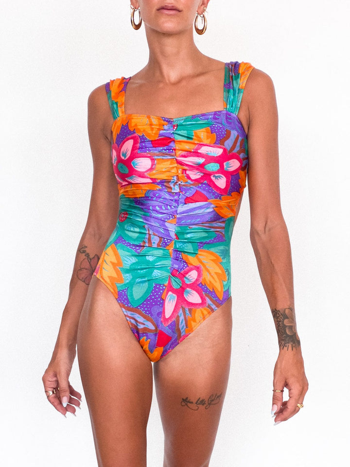 VTG ‘90s VINTAGE ONE PIECE SWIM / BODYSUIT / XS - VINTAGE