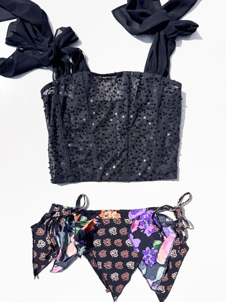 VTG BEADED CORSET + PIXIE BELT BUNDLE / XXS - Her Pony