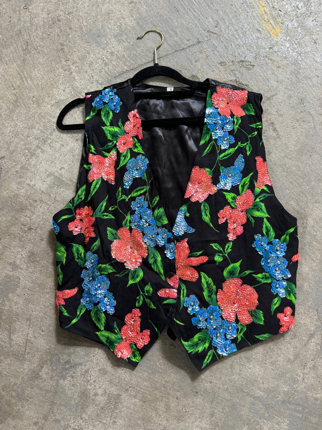 VTG BEADED FESTIVAL VEST / M-L - VINTAGE