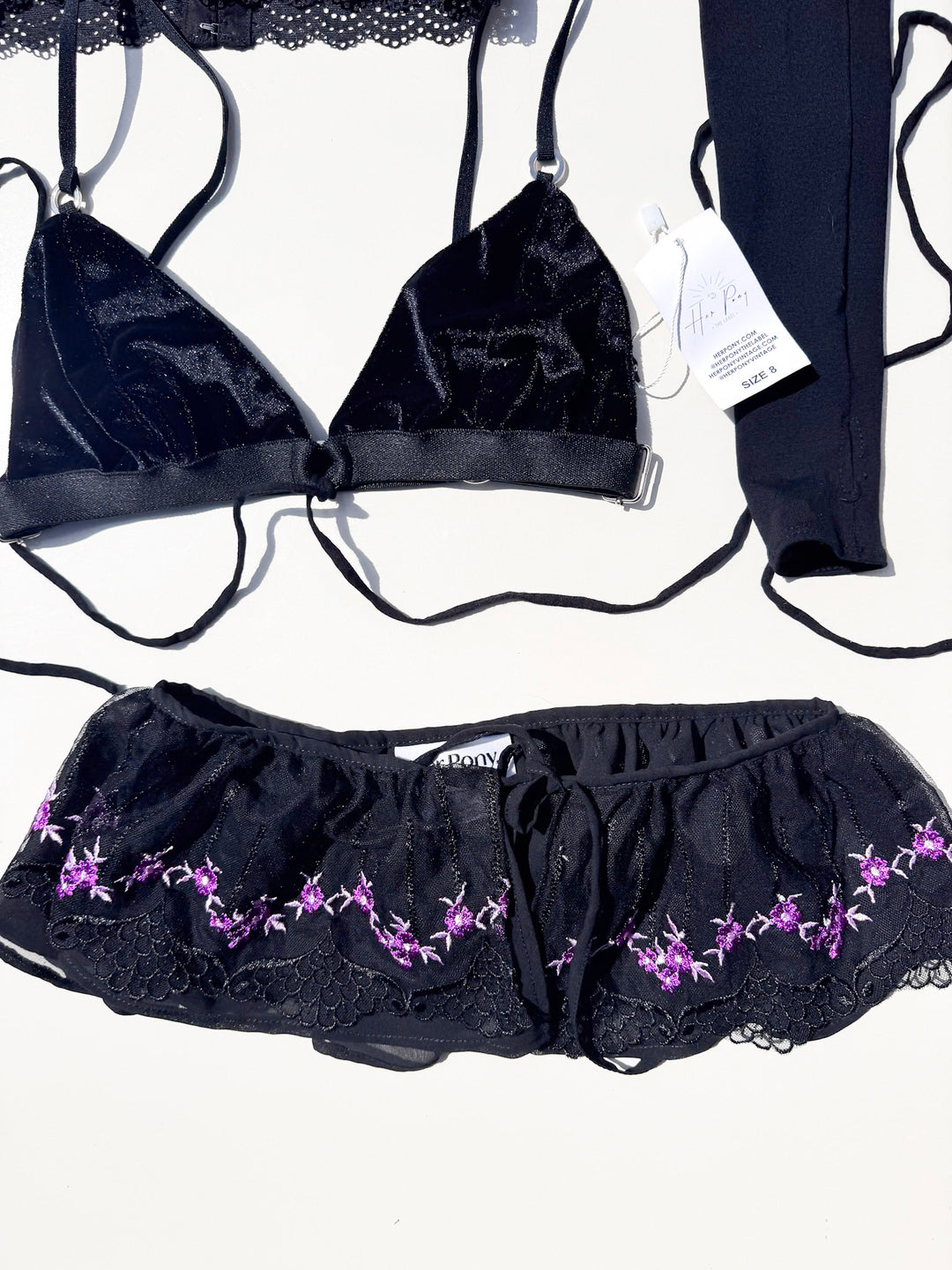 VTG DARK ANGEL LACE PIXIE BUNDLE / XS - Her Pony