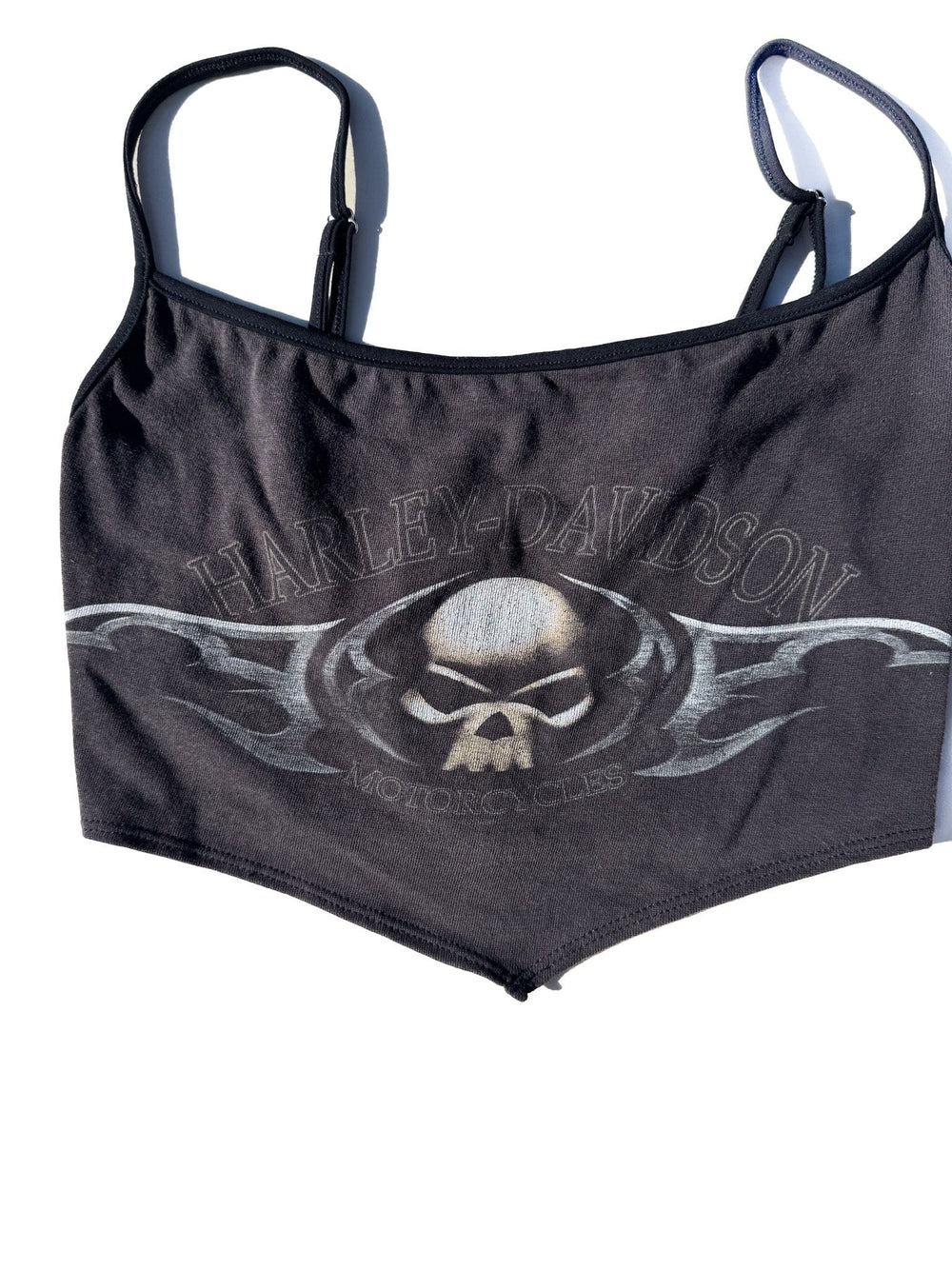 VTG HARLEY DAVIDSON SKULL CAMI TOP  / S-M - HER PONY VINTAGE