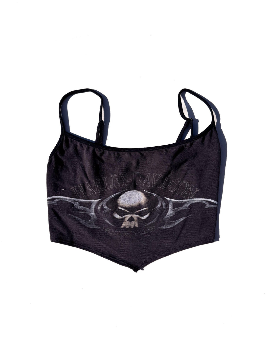 VTG HARLEY DAVIDSON SKULL CAMI TOP  / S-M - HER PONY VINTAGE