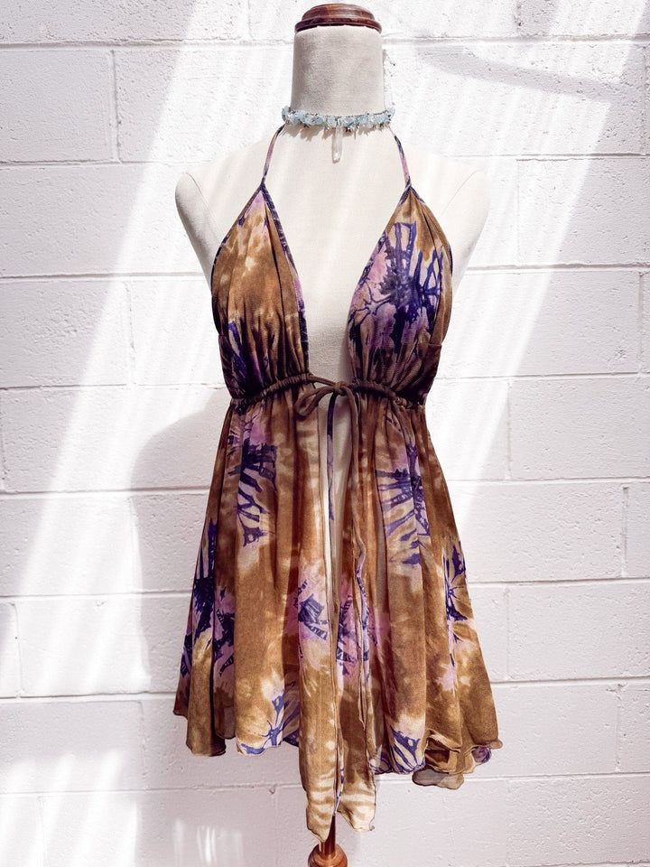 VTG HP VIOLET GYPSY TOP / DRESS / XL - HER PONY VINTAGE